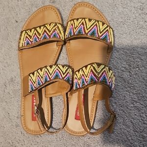 Colorful Beaded Sandals